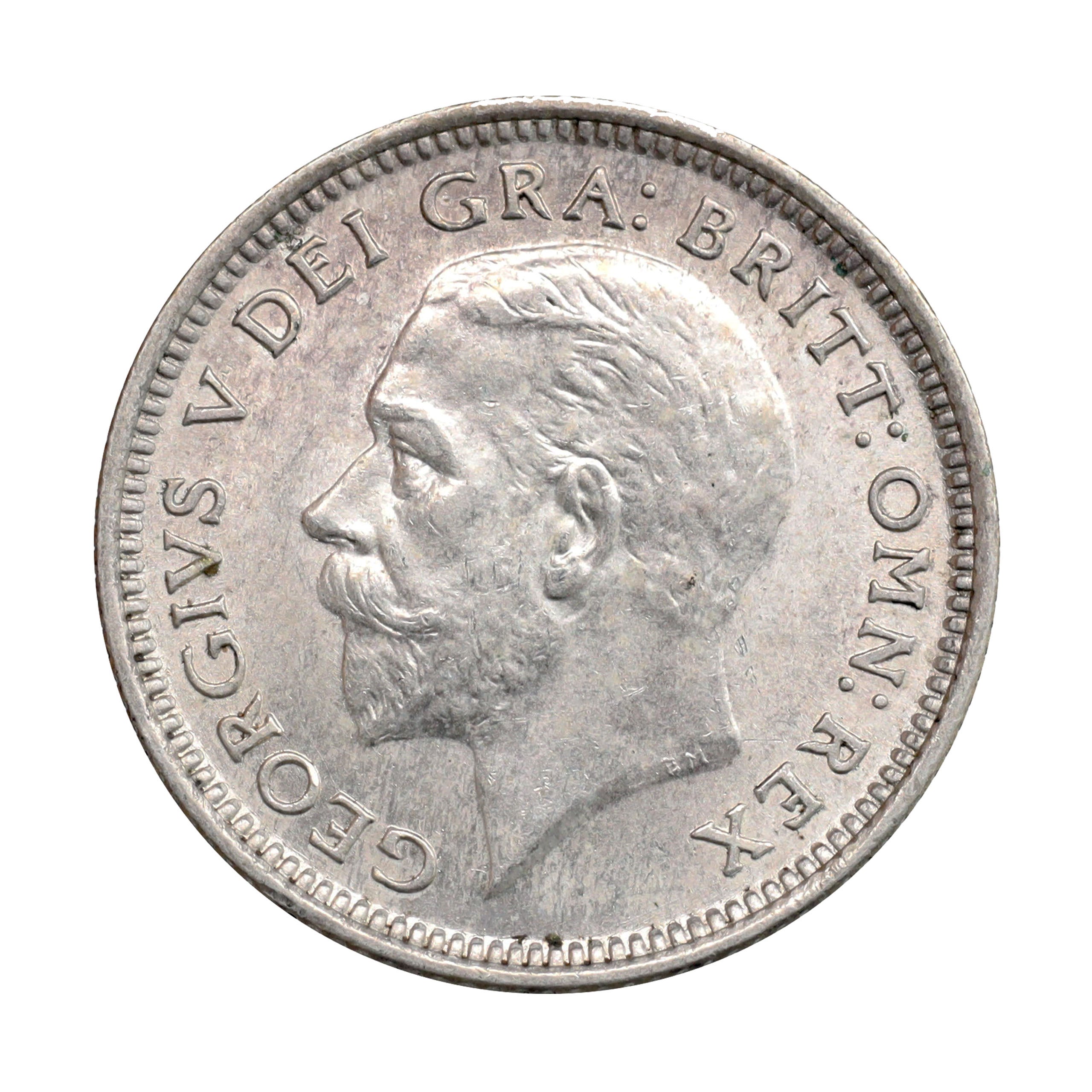 イギリス・ジョージ2世・6ペンス銀貨 1758年 美品