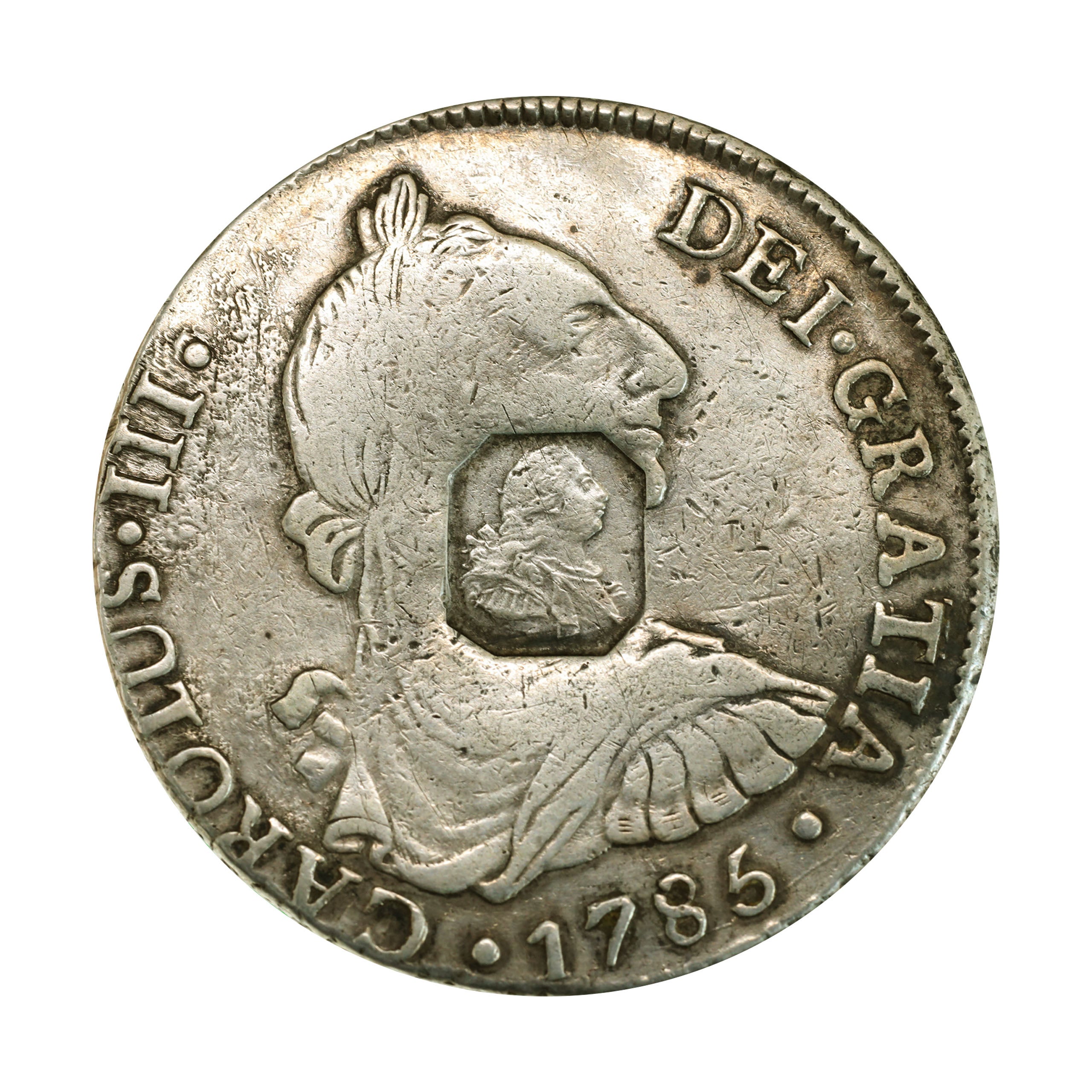 イギリス銀貨8枚まとめ イギリス ND 代用 銀貨 ジョージ3世 英国カウンタースタンプ on