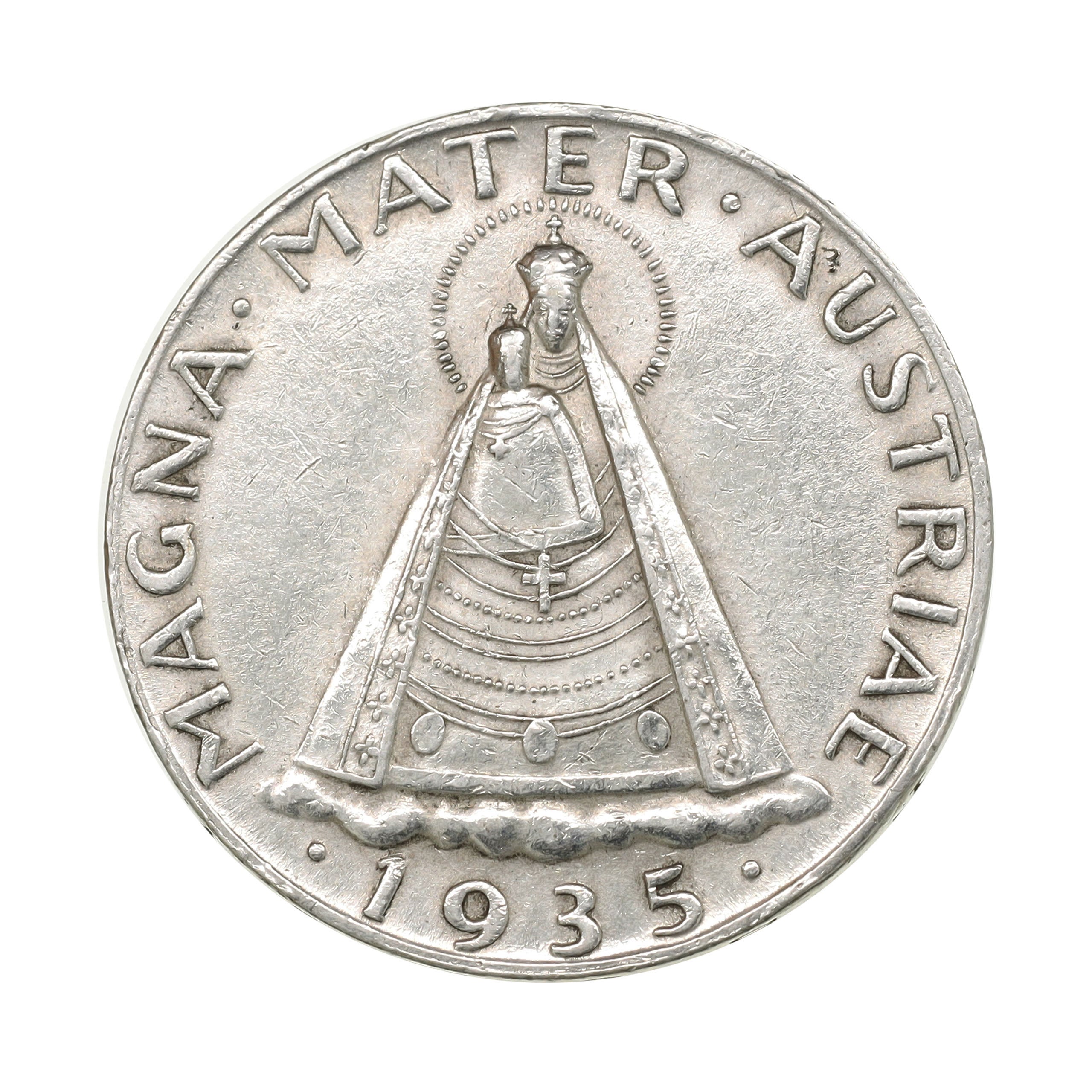 オーストリア 1935年 5シリング 銀貨 Austria 5 Schilling silver