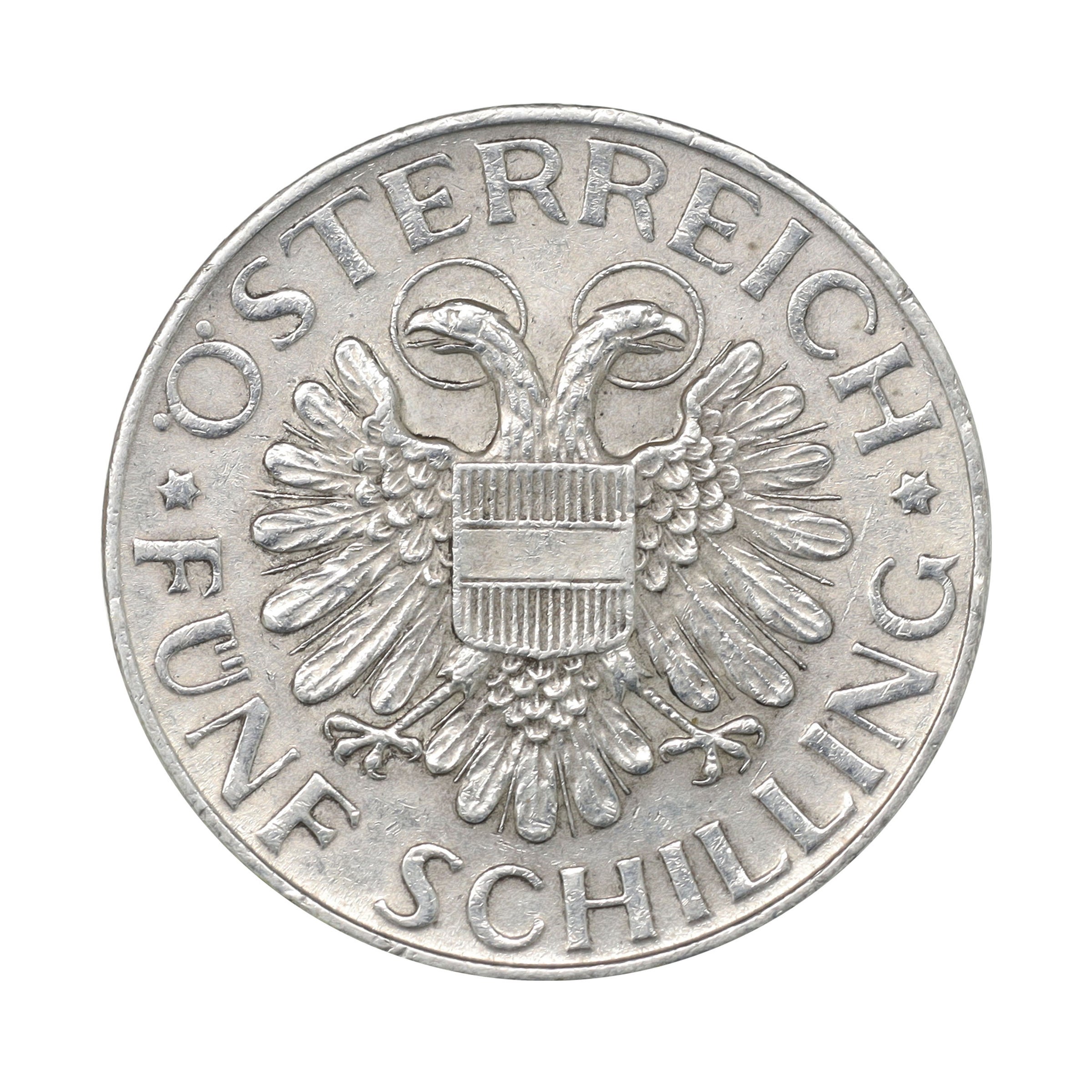 オーストリア 1935年 5シリング 銀貨 Austria 5 Schilling silver