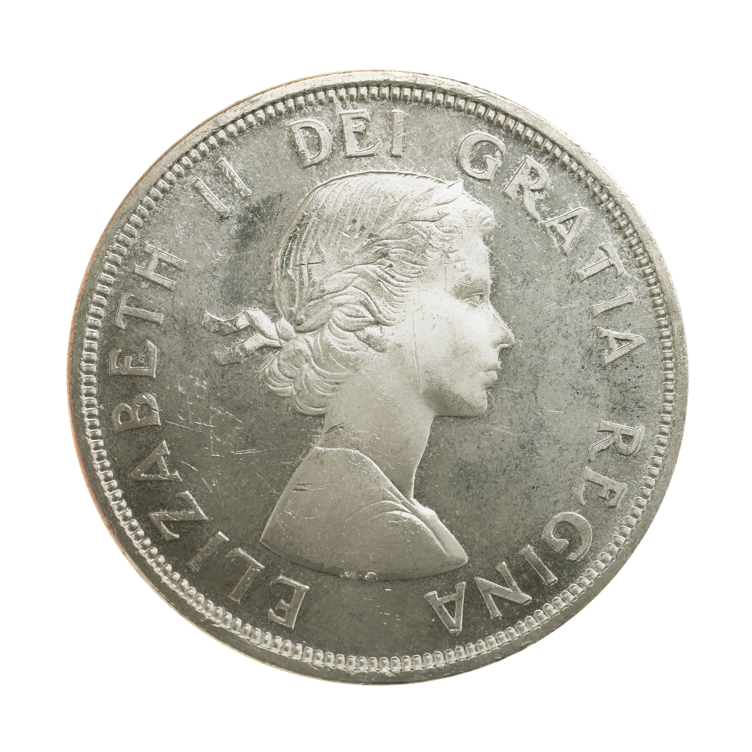 カナダ 1ドル銀貨 カヌー ジョージ5世治世25周年 1935年