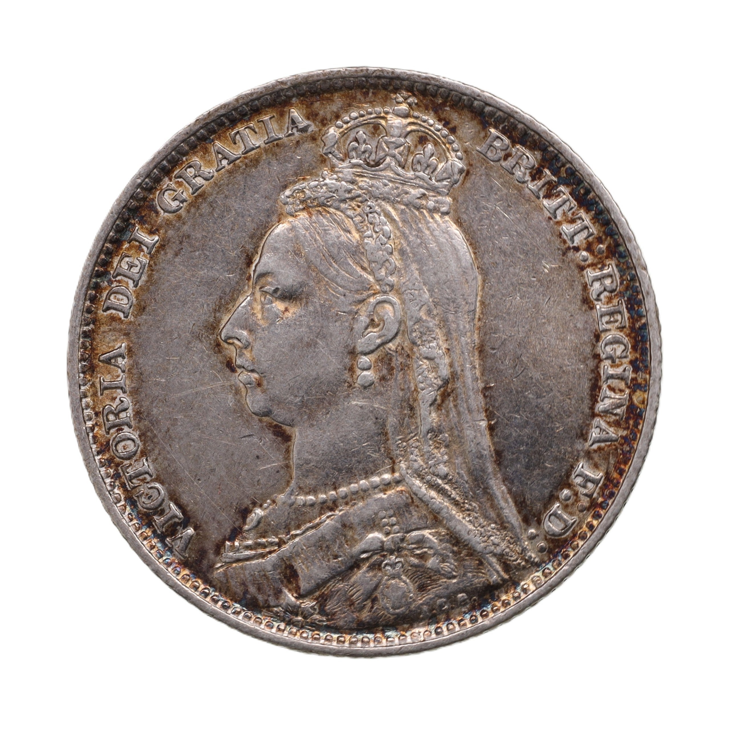 イギリス1880 ゴチック フローリン ヴィクトリア女王 銀貨 【公式通販】