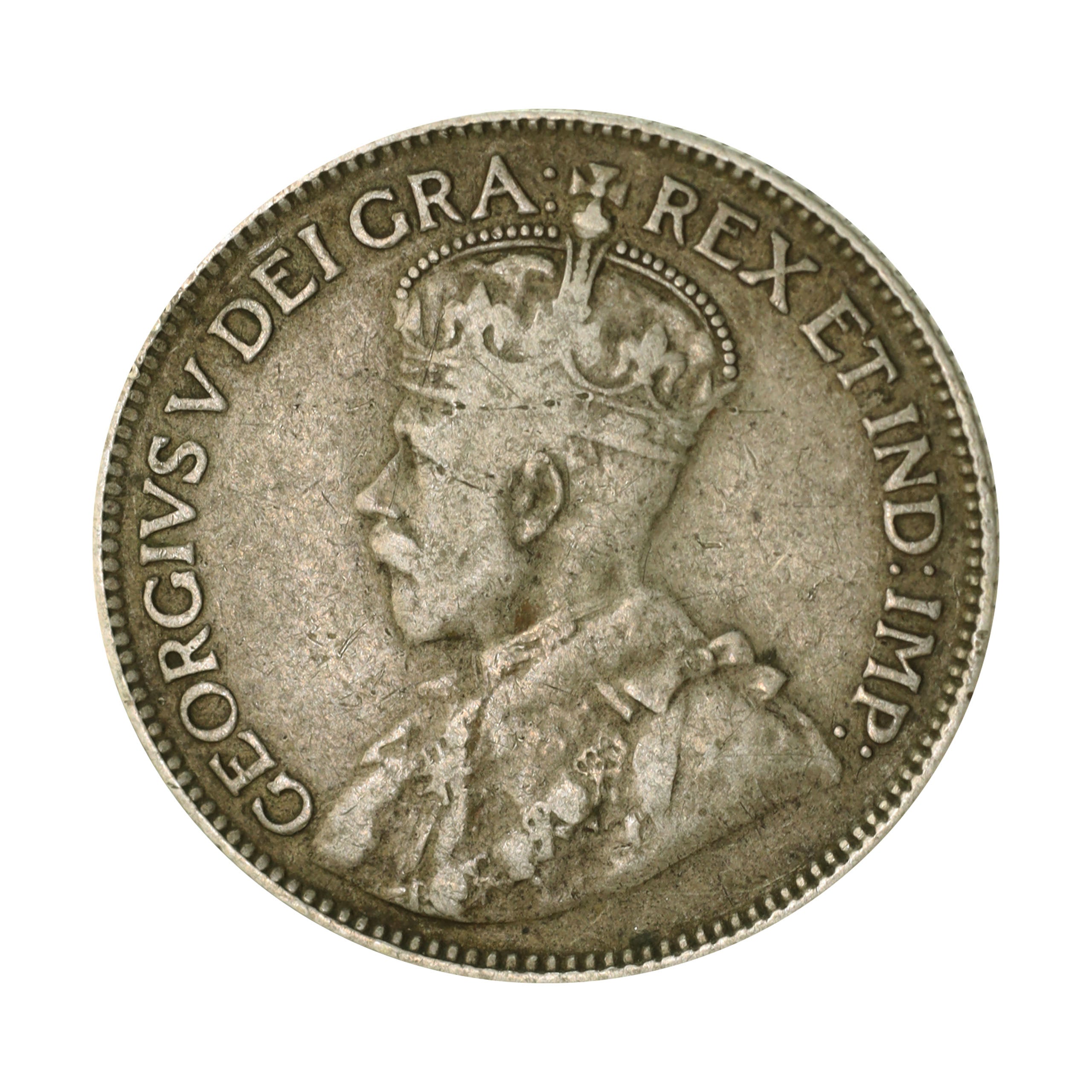 カナダ 1920年 25セント 銀貨 ジョージ5世 Canada 25 Cents