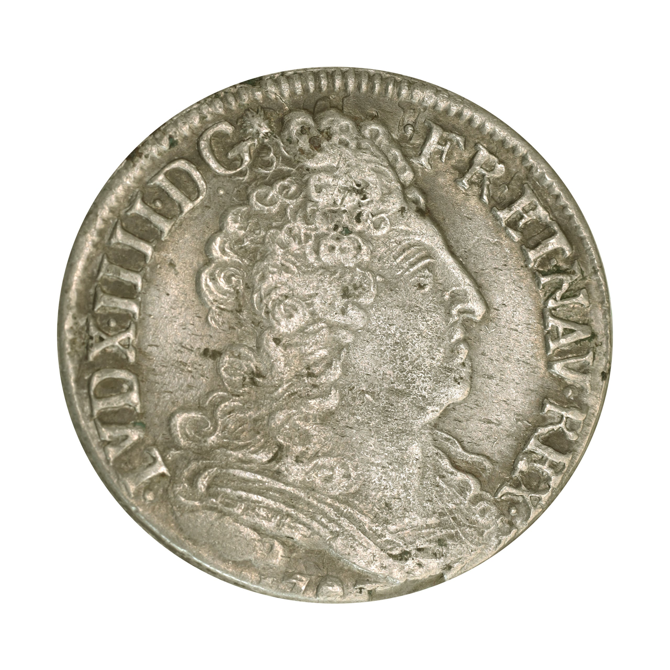 フランス5フラン銀貨。1960年・61年・62年63年64年の各