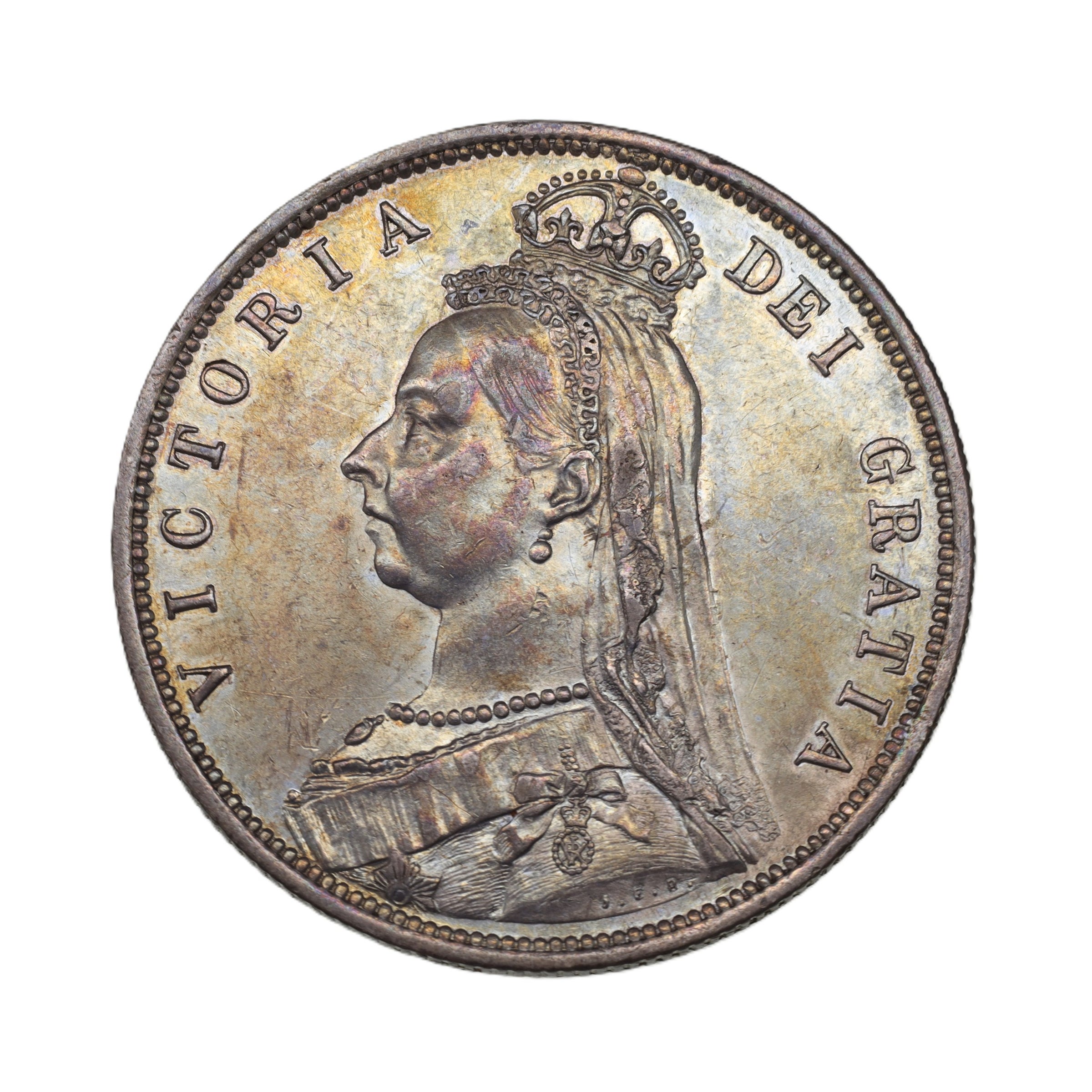 イギリス 1891年 シリング 銀貨 ビクトリア Great Britain Shilling