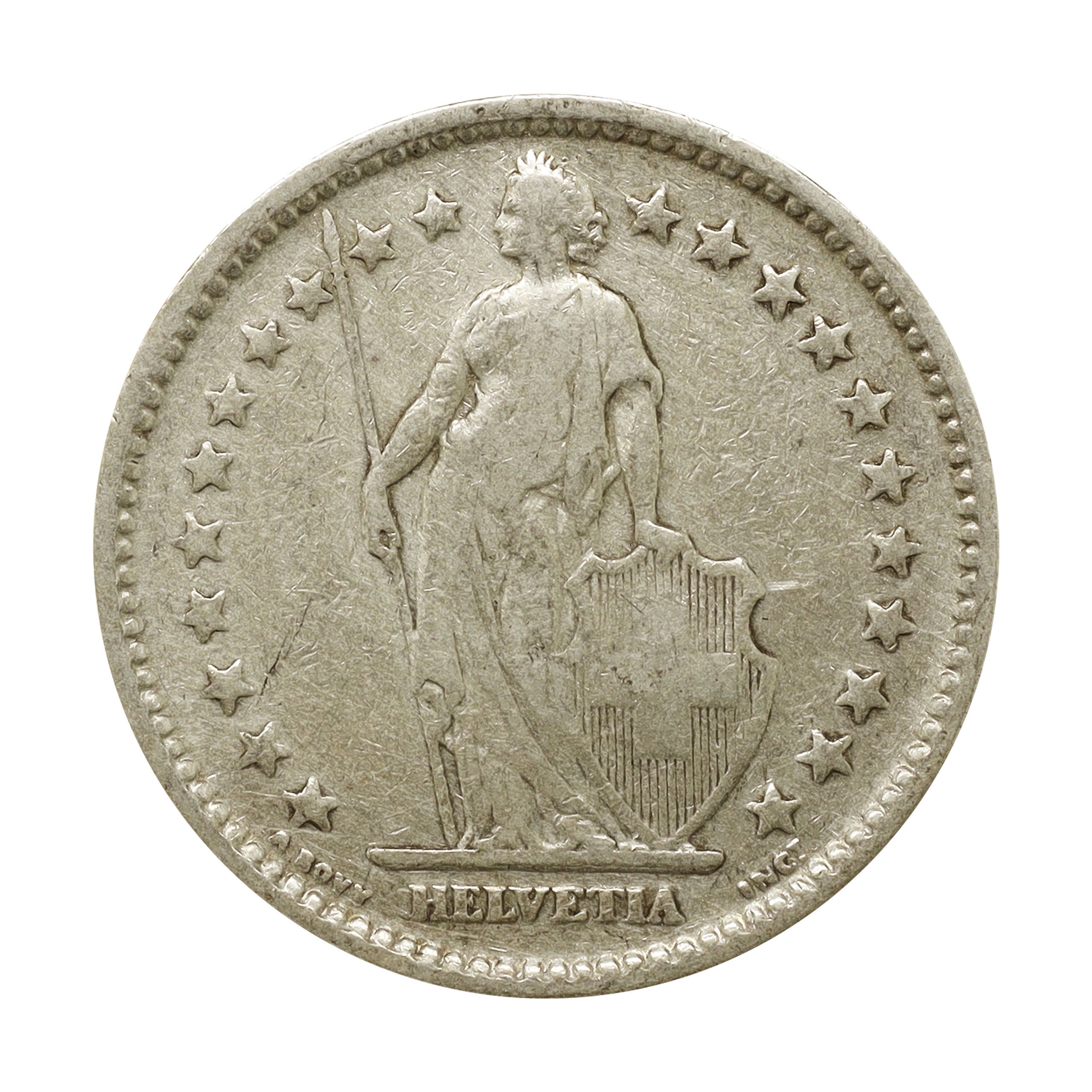 GC-0418DK7 スイスフラン 硬貨 旧硬貨 約251フラン分 流通コイン／外国