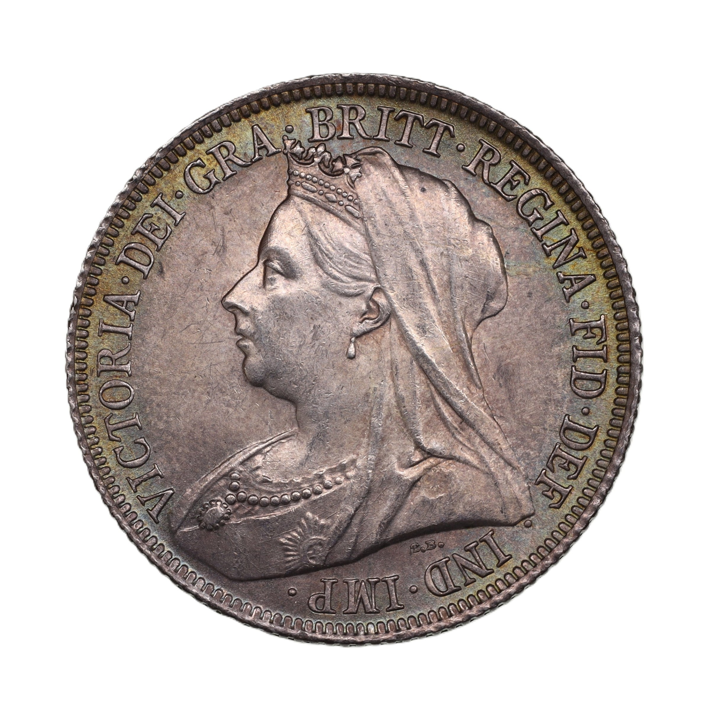 イギリス 1891年 シリング 銀貨 ビクトリア Great Britain Shilling