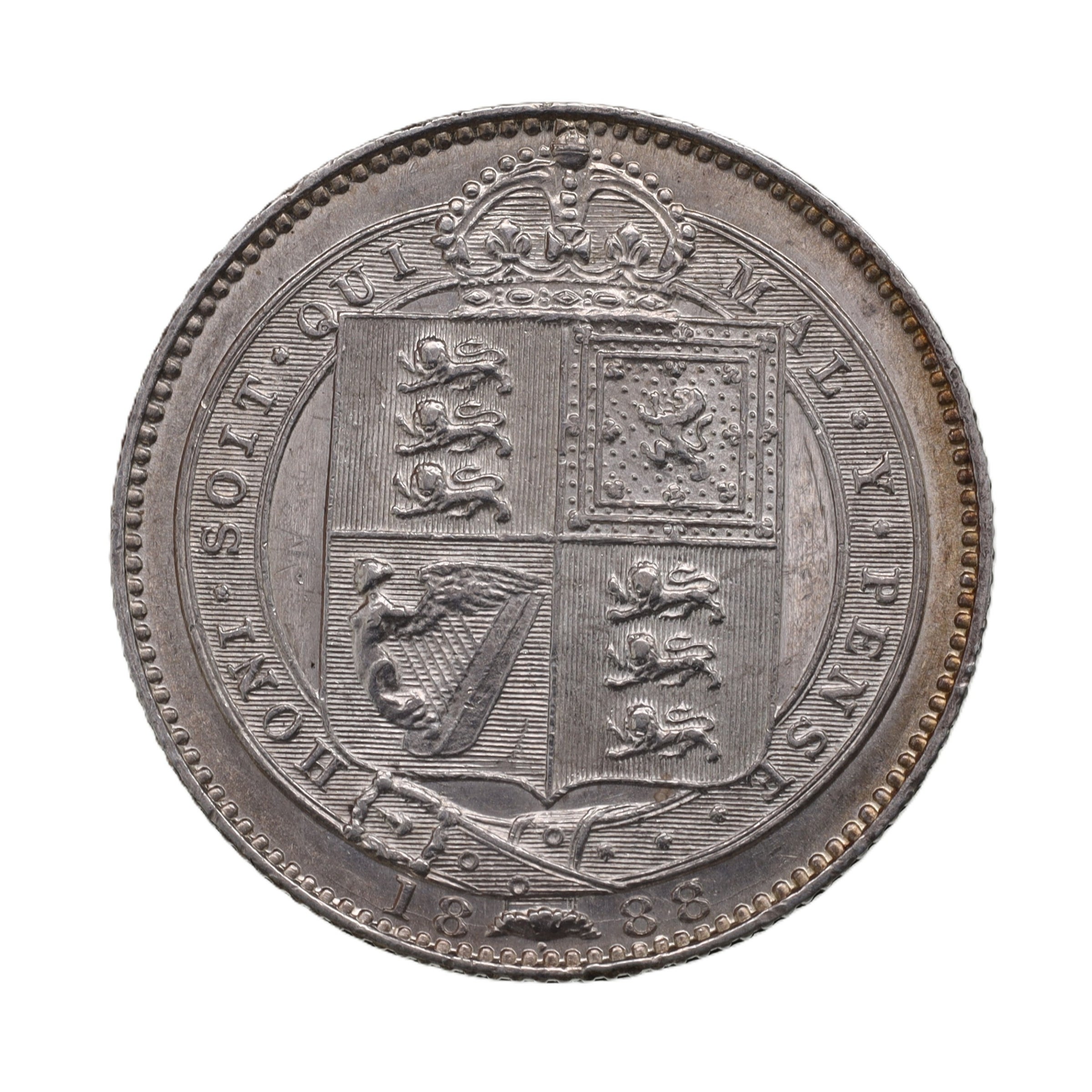 イギリス 1888年 シリング 銀貨 ビクトリア ジュビリー Great Britain