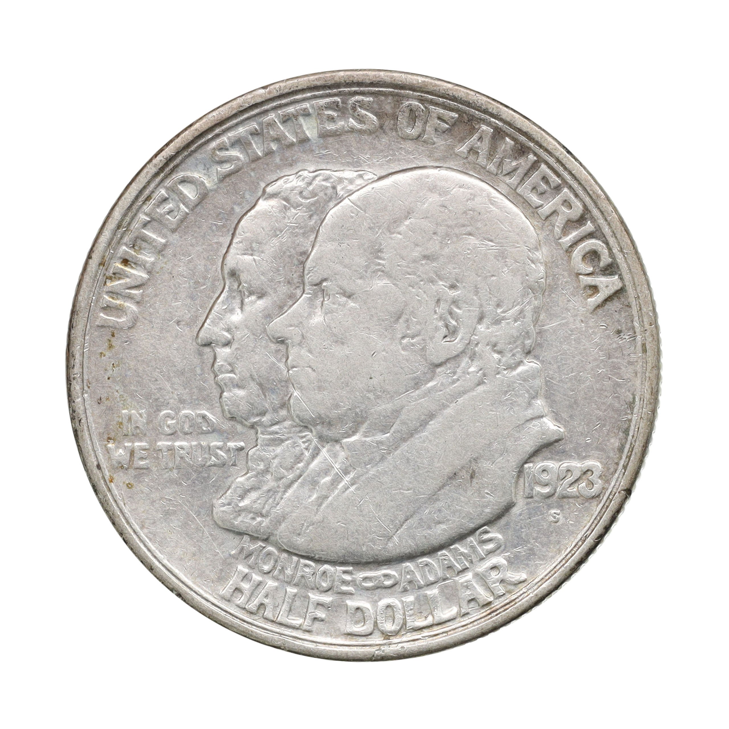 【アメリカ ハーフドル 1923(S) ・モンロー主義100年記念銀貨 】 アメリカ 1923S 1/2ドル 銀貨 モンロー主義100周年記念 United