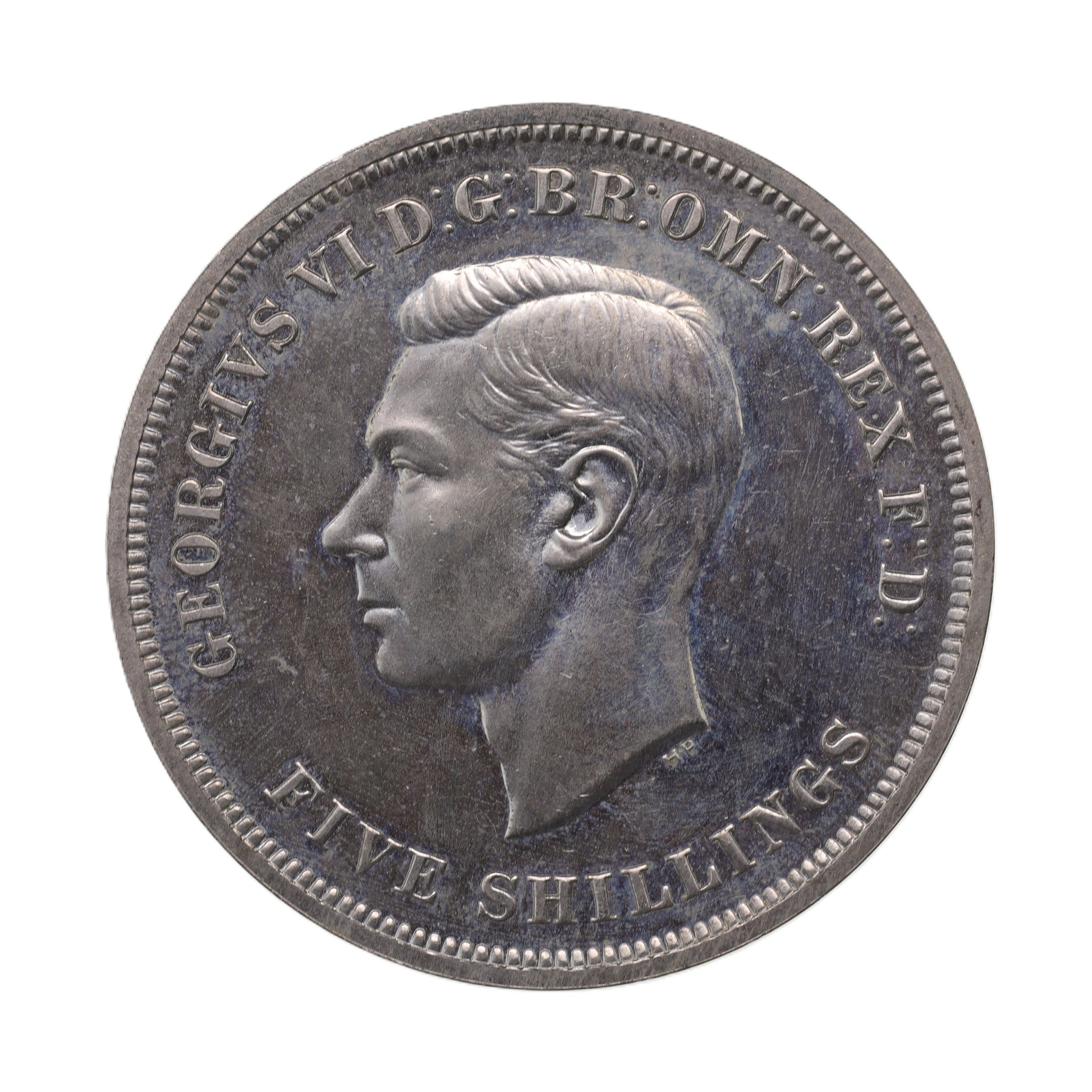 イギリス 1937年 6ペンス 銀貨 ジョージ6世 プルーフ レア Great