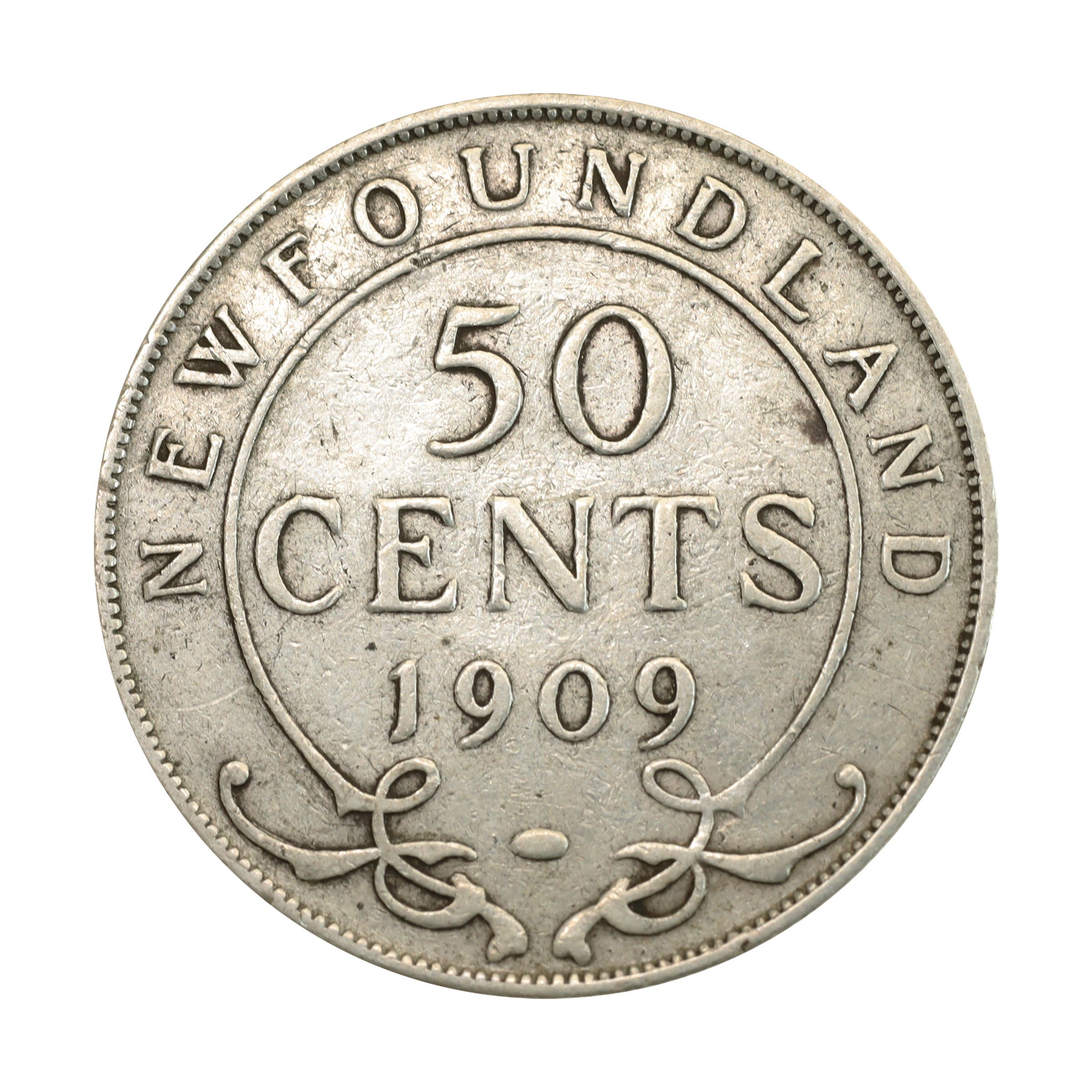 カナダ 1909年 50セント 銀貨 エドワード7世 Canada 50 Cents silver