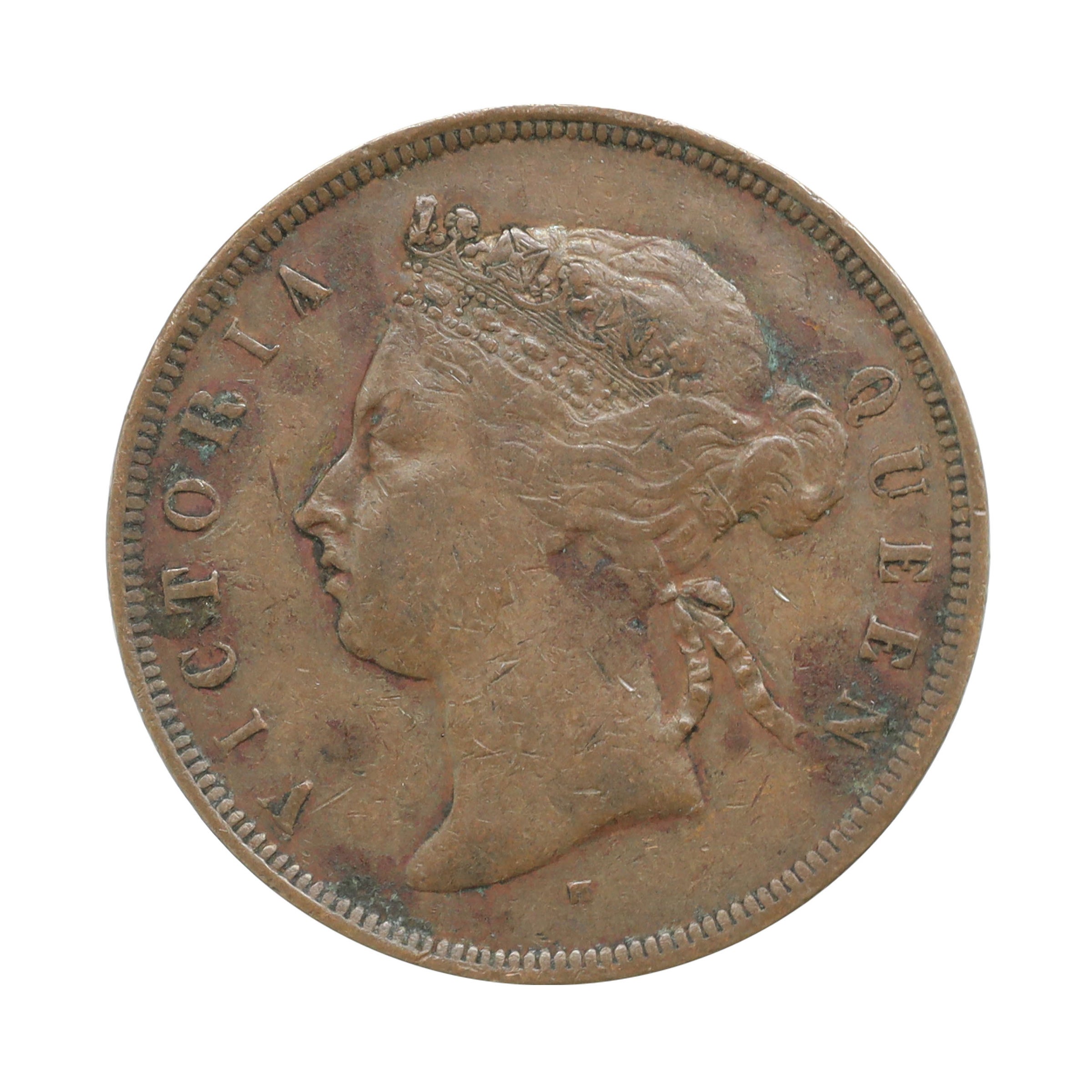 イギリス領セイロン（スリランカ） 1893年 50セント 銀貨 ビクトリア トーン British Ceylon (Sri Lanka) 50  Cents silver toned Victoria（2） | コレクション・ワールド