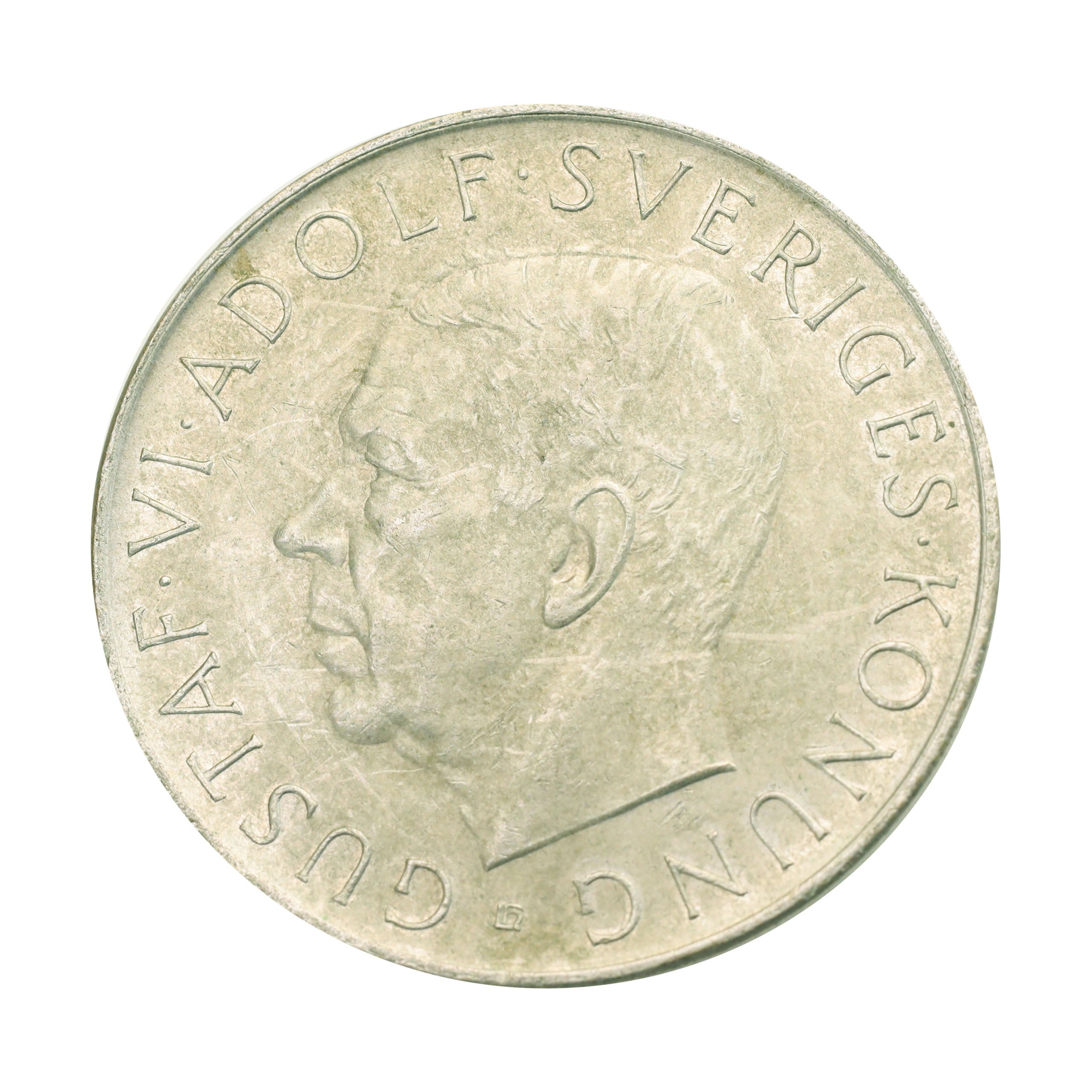 スウェーデン ND（1952）TS 5クローナ 銀貨 グスタフ6世 生誕70周年記念 Sweden 5 Kronor silver Gustaf VI  Adolf 70th Anniversary of the birth | コレクション・ワールド