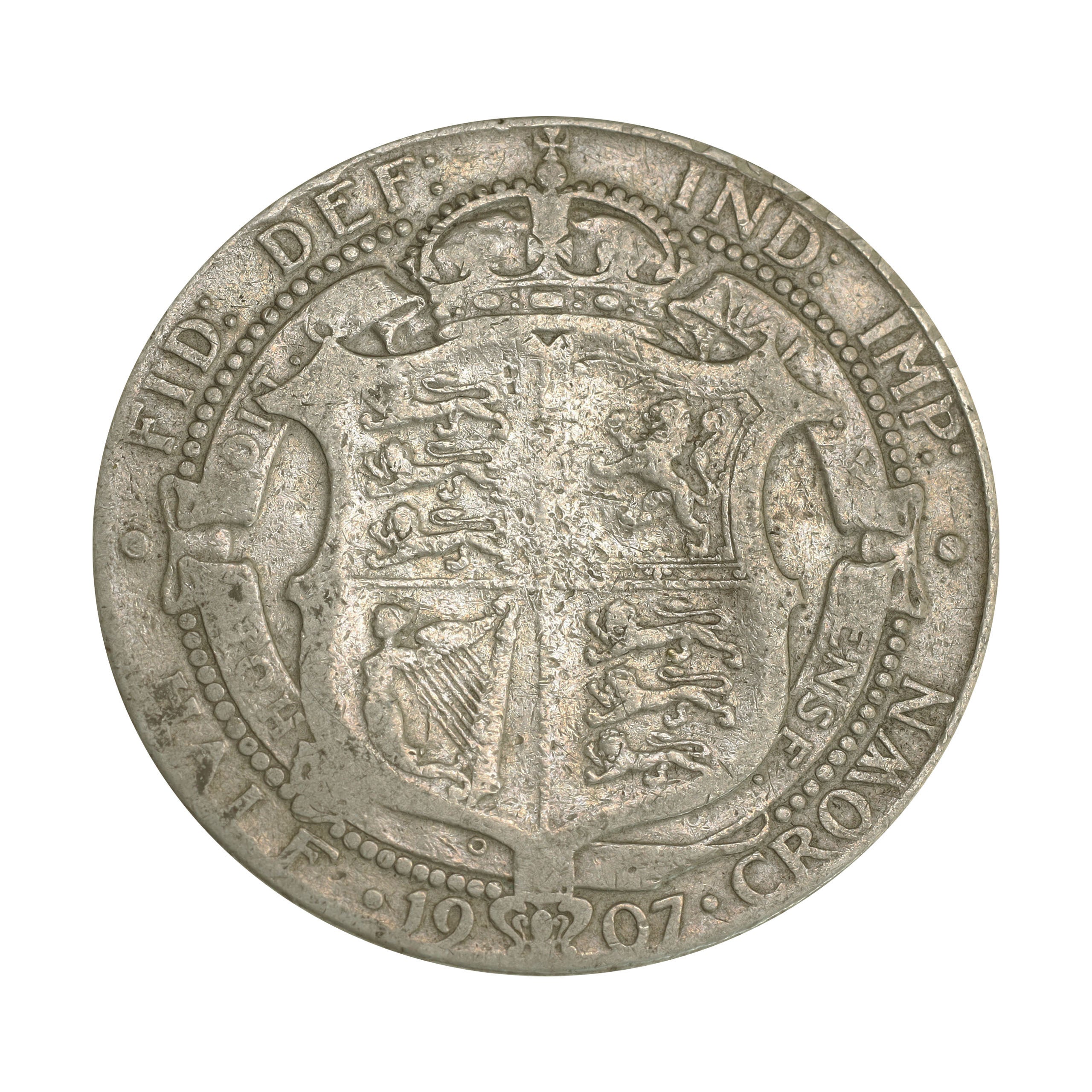 【当店限定販売】 イギリス 1907年 ハーフクラウン 銀貨 エドワード7世 Great Britain Halfcrown Edward VII |  コレクション・ワールド コレクション