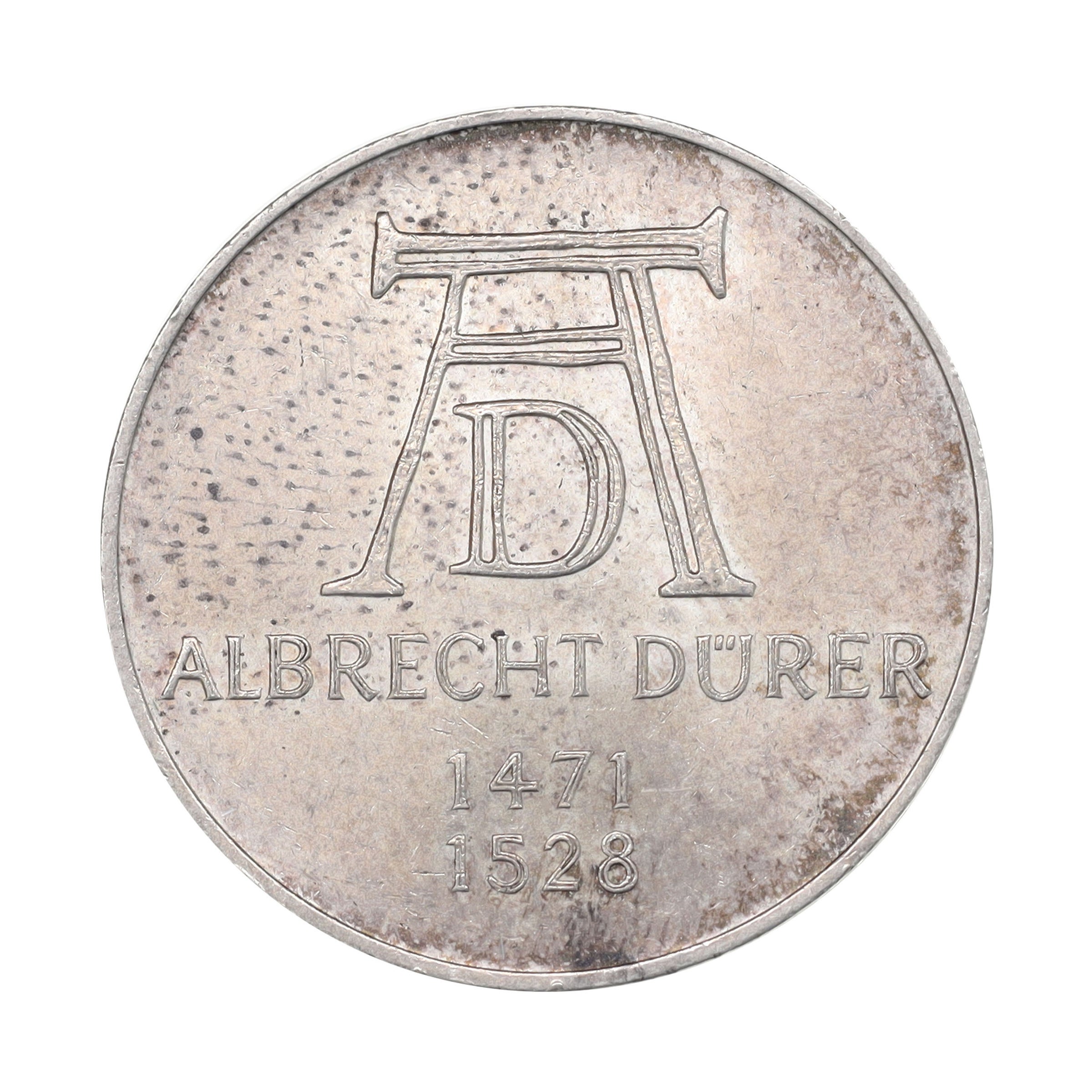 ドイツ 1971D 5マルク 銀貨 生誕500周年記念 Germany 5 Mark silver 500th Anniversary of the  birth of Albrecht Dürer | コレクション・ワールド